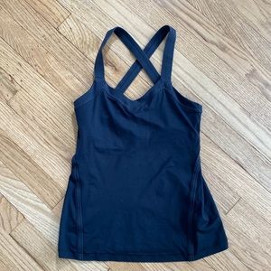Lululemon built in bra cross back tank